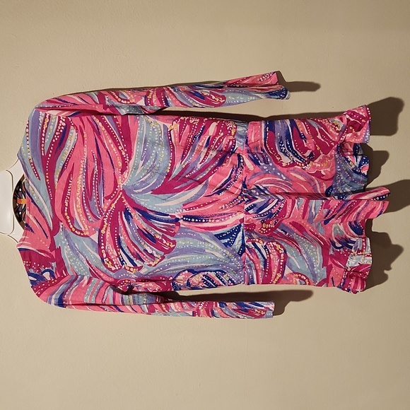 ❤️ LILLY PULITZER COTTON FANNING ROMPER, GIRLS 10 - 12 (LARGE) - Picture 9 of 9